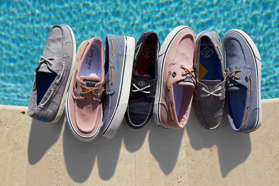 Sperry dress shoes that have been style by a professional footwear stylist