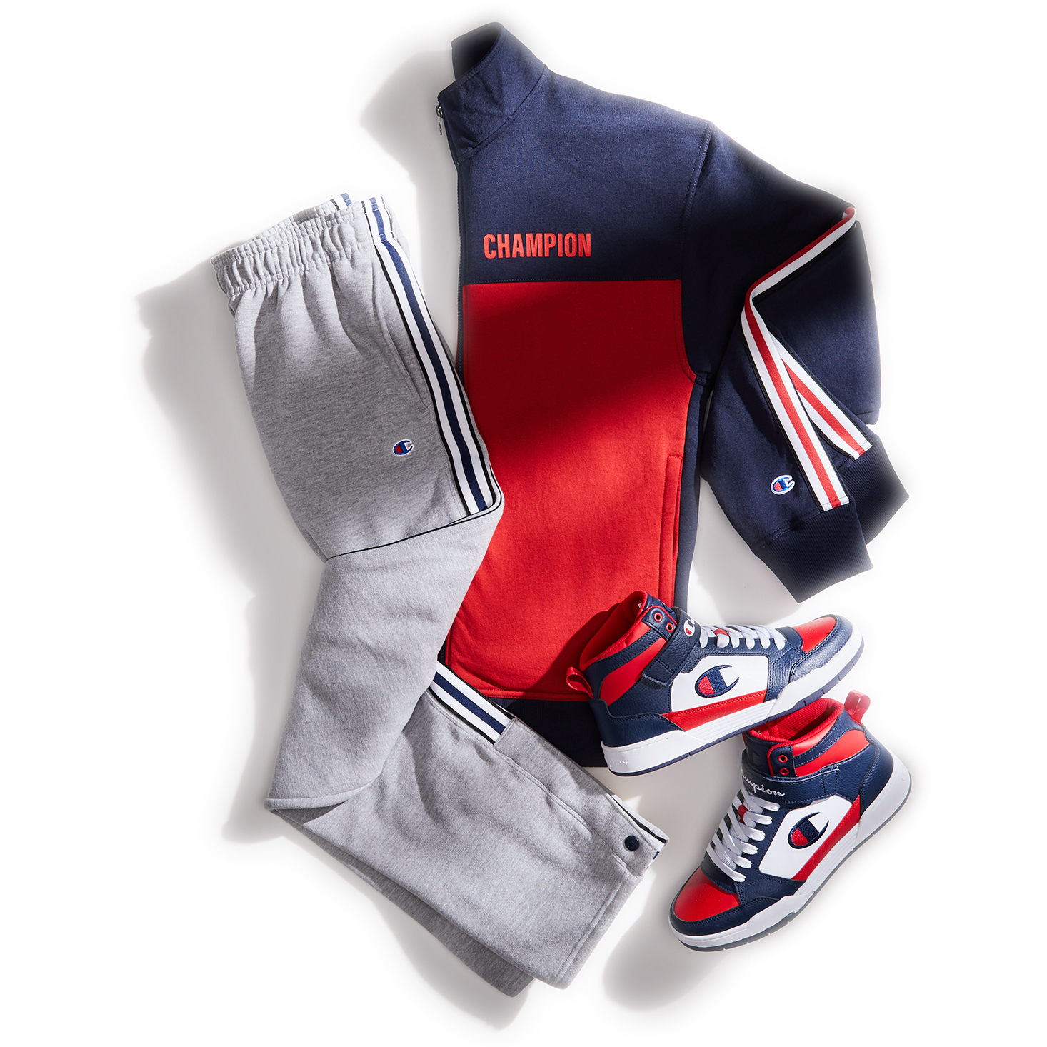 An active wear outfit displayed by a professional apparel photo stylist