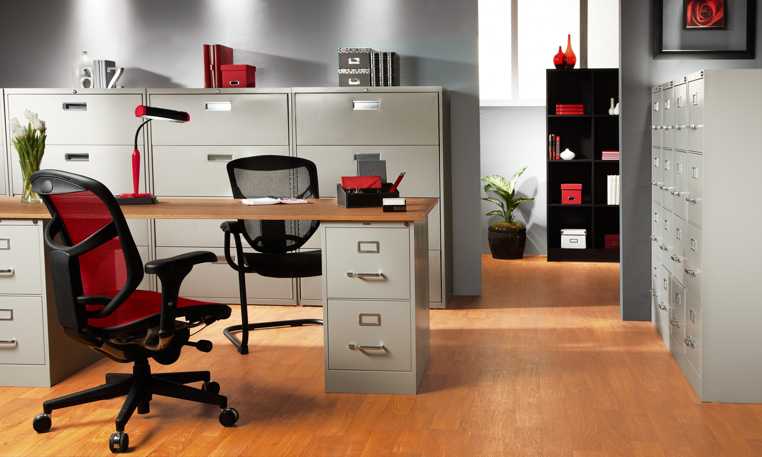 office space that has been professionally styled by an interior stylist